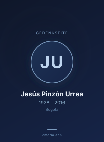Gedenkportrait von Jesús Pinzón Urrea