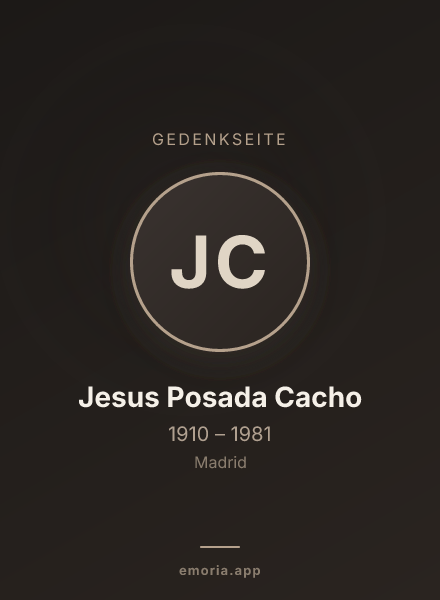 Gedenkportrait von Jesus Posada Cacho