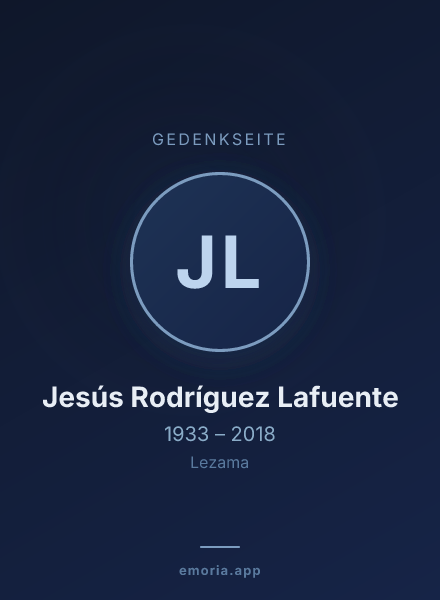 Gedenkportrait von Jesús Rodríguez Lafuente