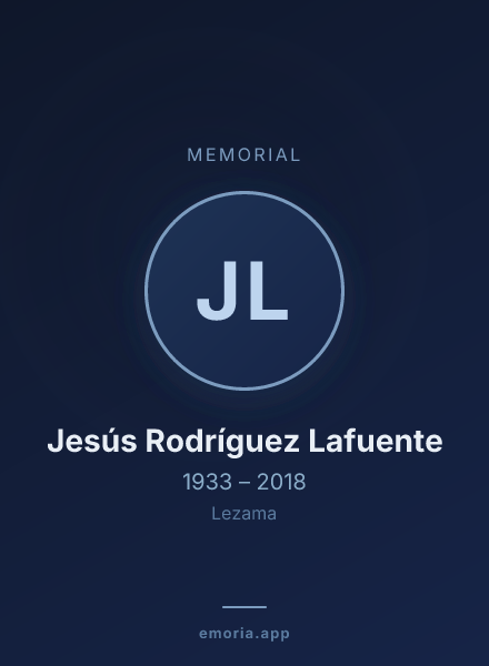 Memorial portrait of Jesús Rodríguez Lafuente