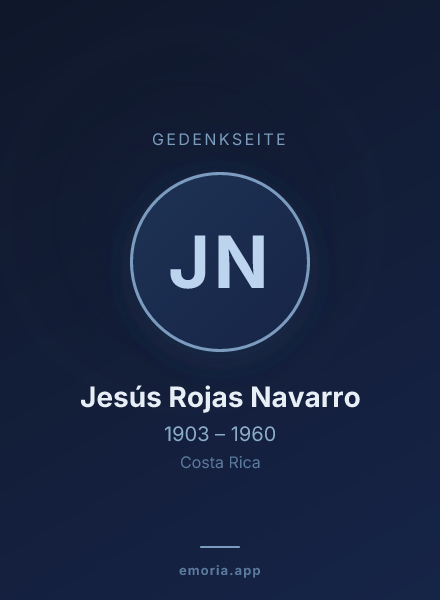 Gedenkportrait von Jesús Rojas Navarro