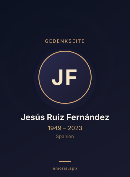 Gedenkportrait von Jesús Ruiz Fernández