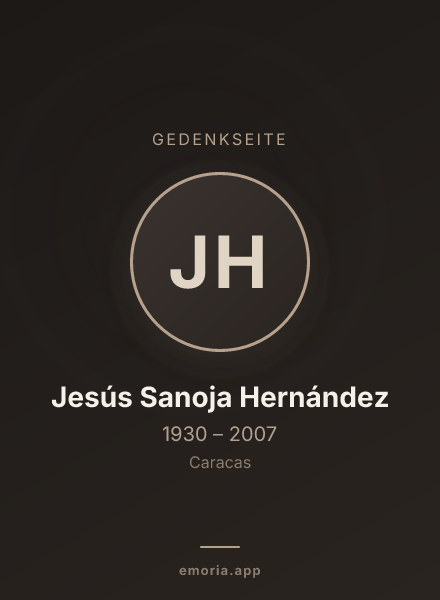 Gedenkportrait von Jesús Sanoja Hernández