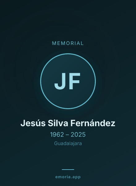 Memorial portrait of Jesús Silva Fernández