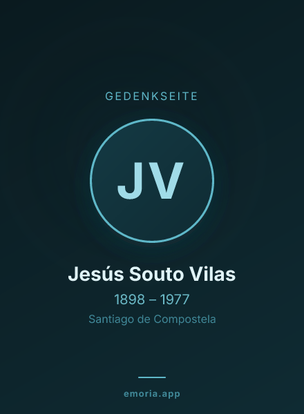 Gedenkportrait von Jesús Souto Vilas