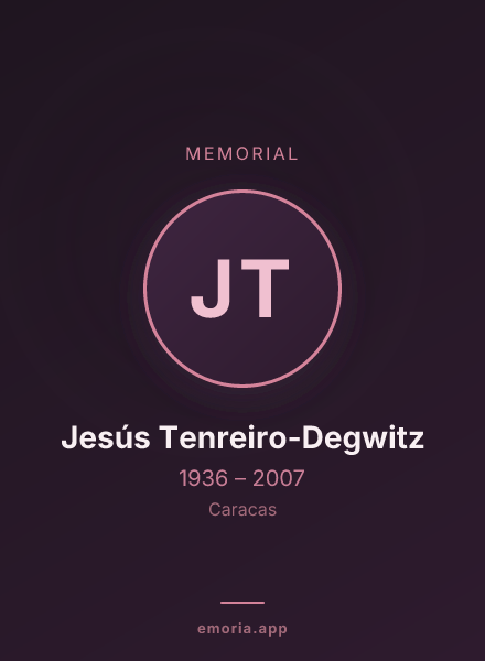 Memorial portrait of Jesús Tenreiro-Degwitz