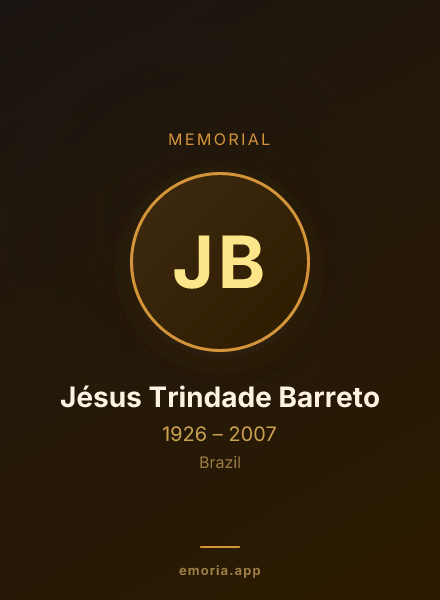Memorial portrait of Jésus Trindade Barreto