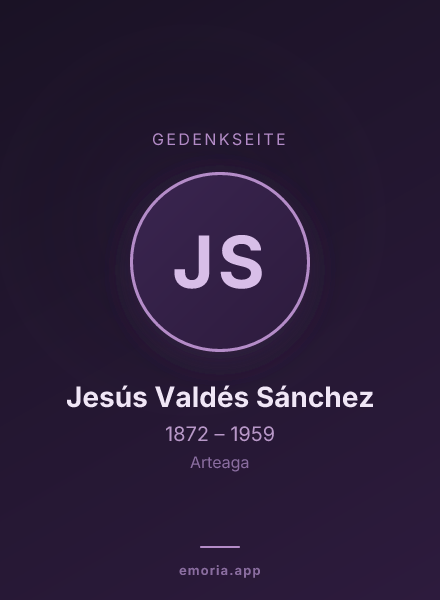 Gedenkportrait von Jesús Valdés Sánchez