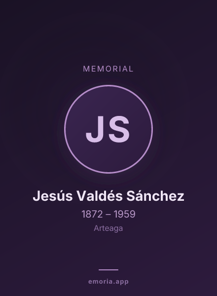 Memorial portrait of Jesús Valdés Sánchez