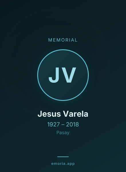Memorial portrait of Jesus Varela