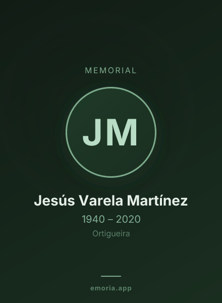 Memorial portrait of Jesús Varela Martínez