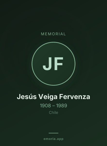 Memorial portrait of Jesús Veiga Fervenza