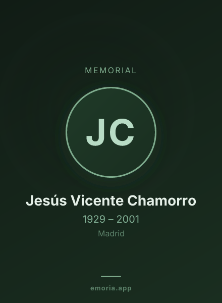 Memorial portrait of Jesús Vicente Chamorro