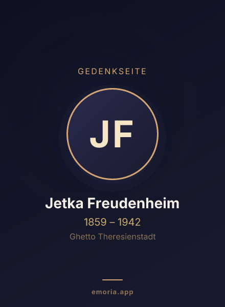 Gedenkportrait von Jetka Freudenheim
