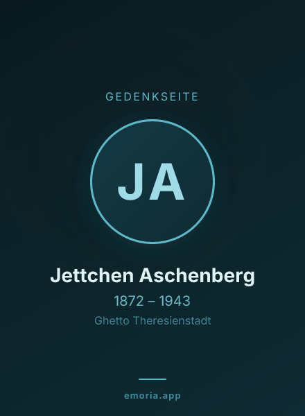 Gedenkportrait von Jettchen Aschenberg