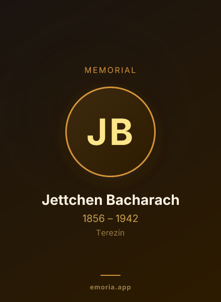 Memorial portrait of Jettchen Bacharach