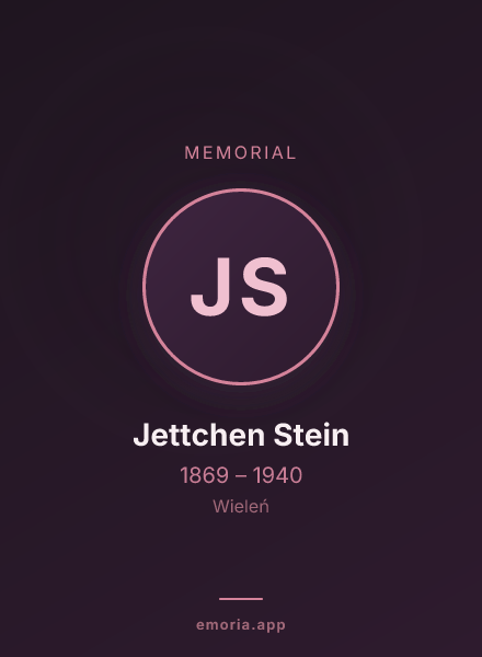 Memorial portrait of Jettchen Stein