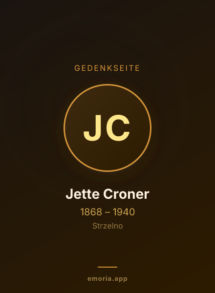 Gedenkportrait von Jette Croner
