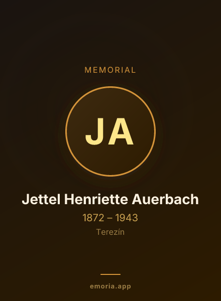 Memorial portrait of Jettel Henriette Auerbach