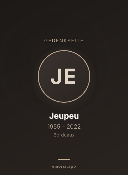 Gedenkportrait von Jeupeu
