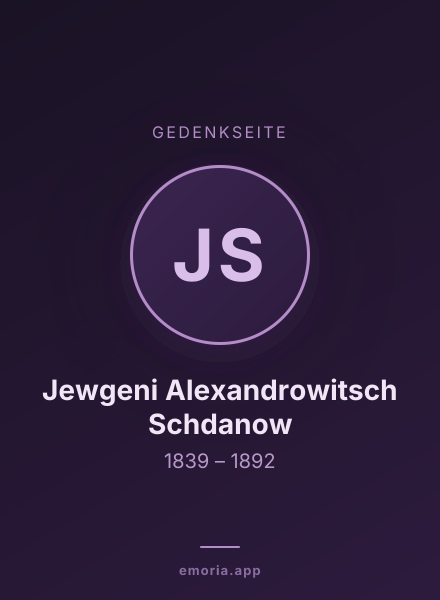 Gedenkportrait von Jewgeni Alexandrowitsch Schdanow