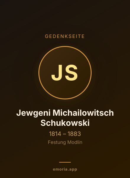 Gedenkportrait von Jewgeni Michailowitsch Schukowski