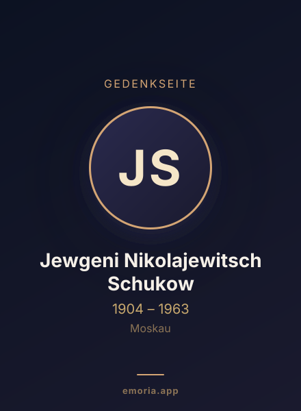 Gedenkportrait von Jewgeni Nikolajewitsch Schukow