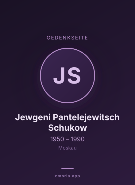 Gedenkportrait von Jewgeni Pantelejewitsch Schukow