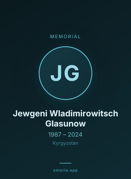 Memorial portrait of Jewgeni Wladimirowitsch Glasunow