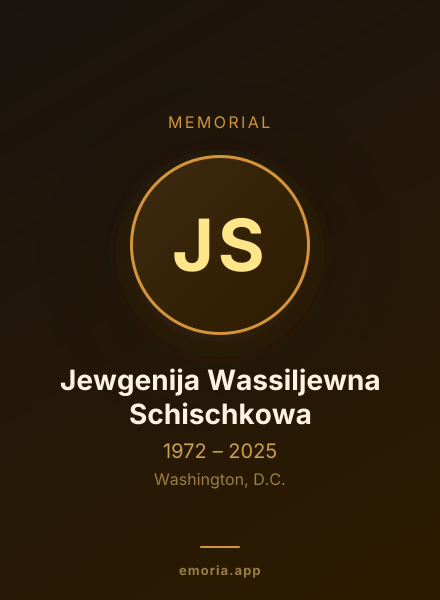 Memorial portrait of Jewgenija Wassiljewna Schischkowa