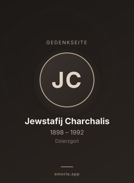 Gedenkportrait von Jewstafij Charchalis