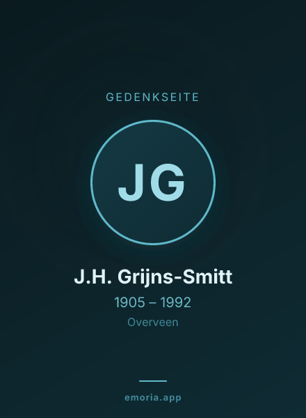 Gedenkportrait von J.H. Grijns-Smitt