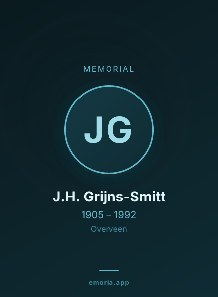 Memorial portrait of J.H. Grijns-Smitt