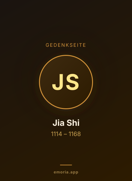 Gedenkportrait von Jia Shi