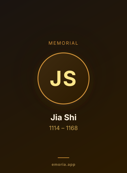 Memorial portrait of Jia Shi