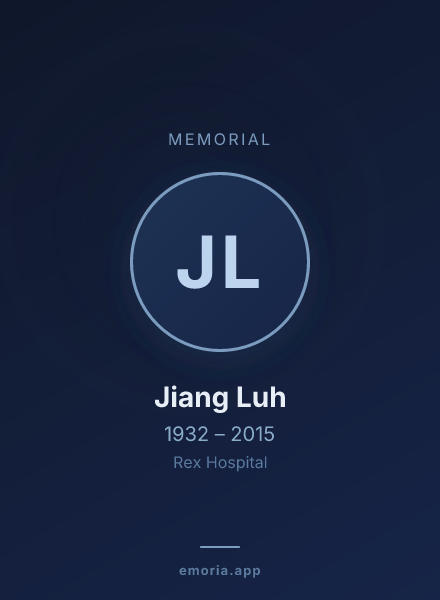 Memorial portrait of Jiang Luh