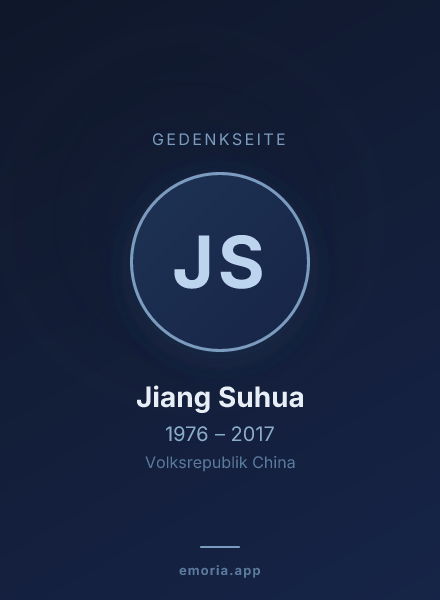 Gedenkportrait von Jiang Suhua