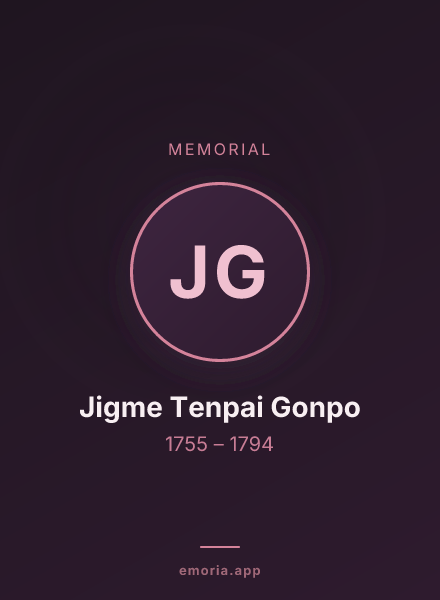 Memorial portrait of Jigme Tenpai Gonpo