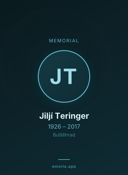 Memorial portrait of Jiljí Teringer