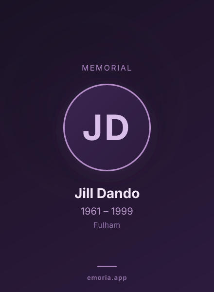 Memorial portrait of Jill Dando