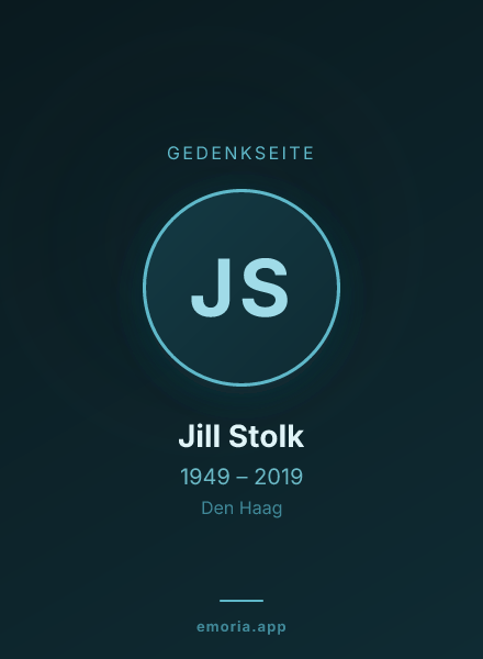 Gedenkportrait von Jill Stolk