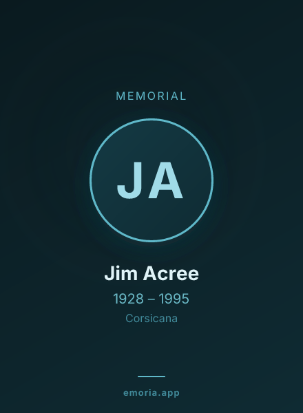 Memorial portrait of Jim Acree