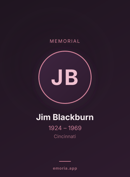 Memorial portrait of Jim Blackburn