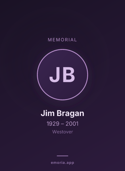 Memorial portrait of Jim Bragan
