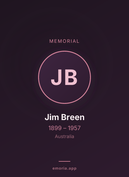 Memorial portrait of Jim Breen