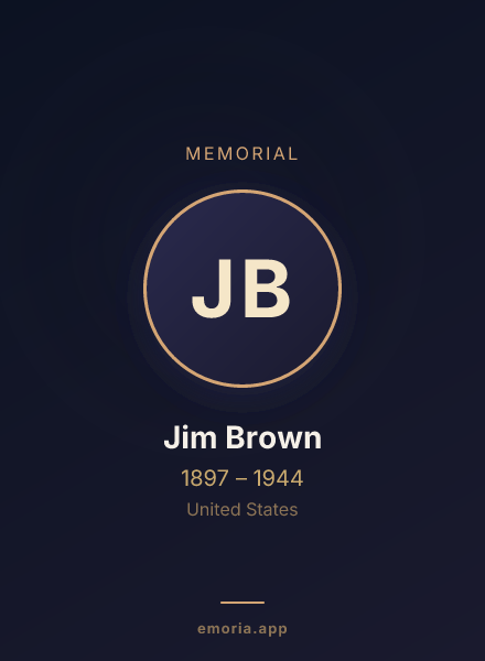 Memorial portrait of Jim Brown