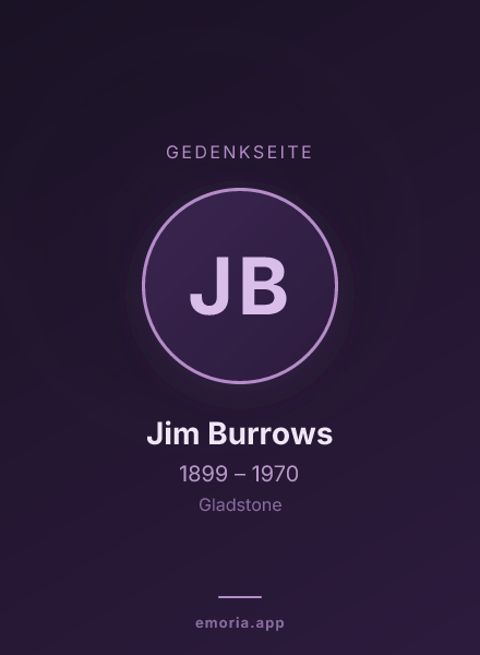 Gedenkportrait von Jim Burrows
