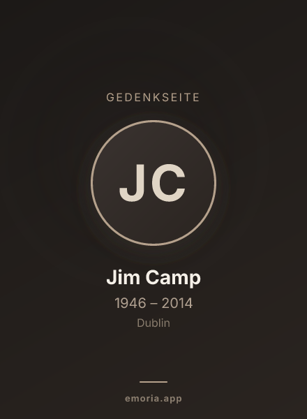 Gedenkportrait von Jim Camp