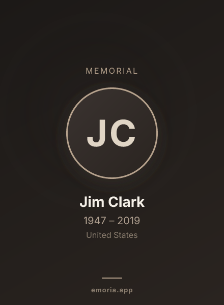 Memorial portrait of Jim Clark