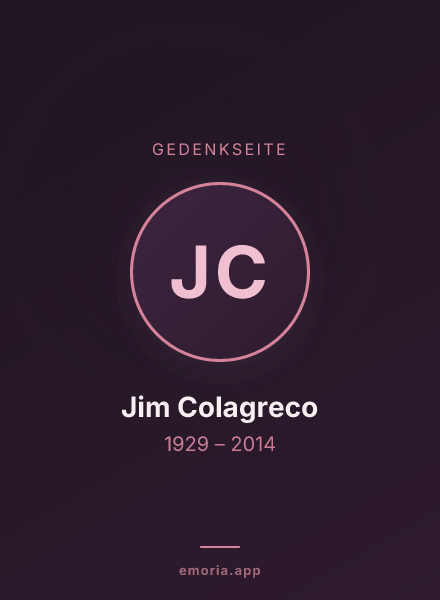 Gedenkportrait von Jim Colagreco